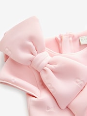Rose pâle - Robe Baker by Ted Baker en néo-marine à nœud - Image 10 de 12