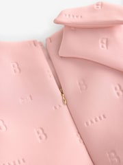 Rose pâle - Robe Baker by Ted Baker en néo-marine à nœud - Image 12 de 12