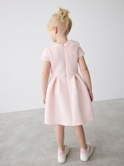 Rose pâle - Robe Baker by Ted Baker en néo-marine à nœud - Image 3 de 12