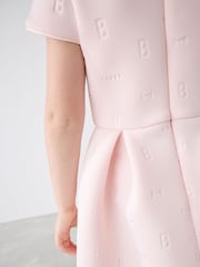 Rose pâle - Robe Baker by Ted Baker en néo-marine à nœud - Image 6 de 12