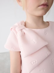 Rose pâle - Robe Baker by Ted Baker en néo-marine à nœud - Image 7 de 12