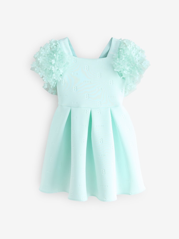 Baker by Ted Baker 3D Floral Sleeve Embossed Scuba Dress - Image 6 of 9