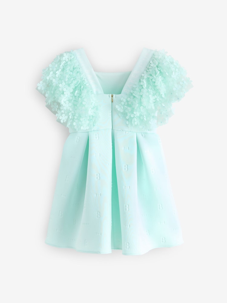 Baker by Ted Baker 3D Floral Sleeve Embossed Scuba Dress - Image 7 of 9