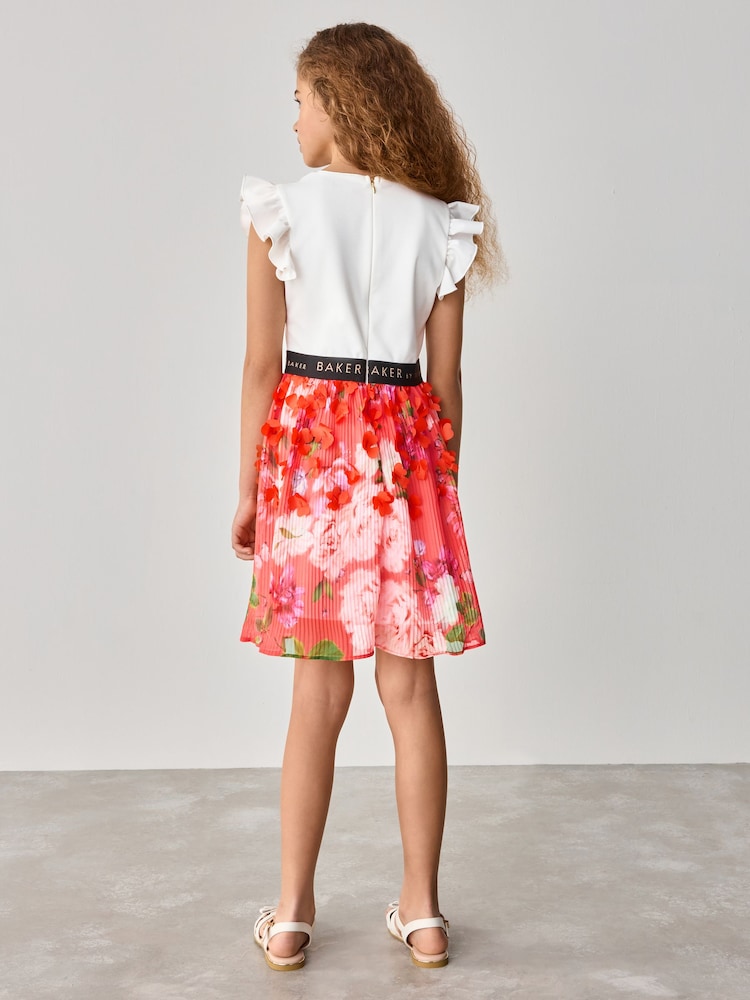 أحمر - فستان مورَّد على شكل طقم من Baker by Ted Baker - صورة 2 من 8