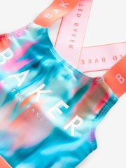 Baker by Ted Baker Blue Tie-Dye Swimsuit - Image 3 of 5