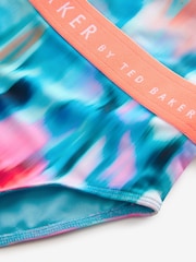 Baker by Ted Baker Blue Tie-Dye Swimsuit - Image 4 of 5