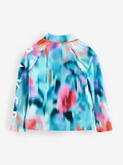 Baker by Ted Baker Blue Printed Rash Vest - Image 2 of 4