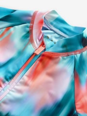 Baker by Ted Baker Blue Printed Rash Vest - Image 3 of 4