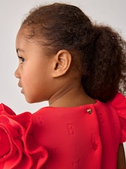 Baker by Ted Baker Rose Sleeve Detail Embossed Scuba Dress - Image 7 of 11