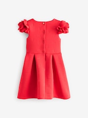 Baker by Ted Baker Rose Sleeve Detail Embossed Scuba Dress - Image 9 of 11