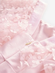 Baker by Ted Baker Pink 3D Flower Print Sleeve Detail Jumpsuit - Image 9 of 9