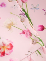 Baker by Ted Baker Pink 3D Sleeve Floral Print Scuba Dress - Image 8 of 8