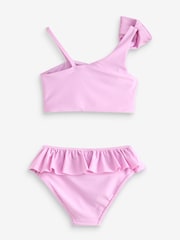 Baker by Ted Baker Purple Bow Shoulder Ruffle Bikini - Image 2 of 5