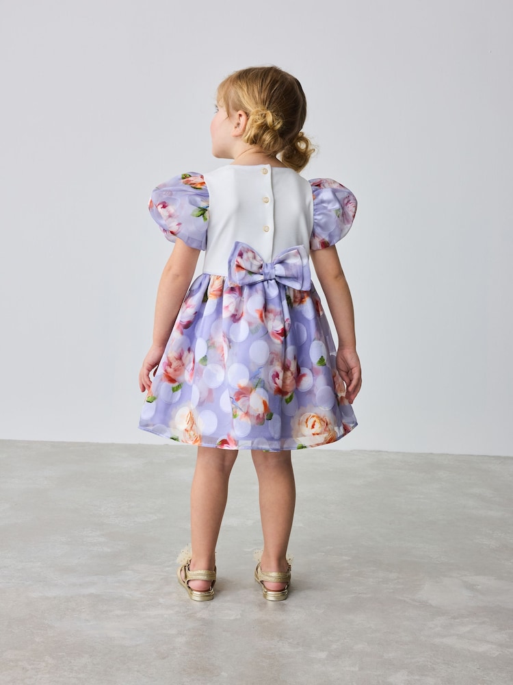 Blau - Baker by Ted Baker Multi Burnout Floral Mockable Dress - Bild 2 von 9 Blau - Baker by Ted Baker Multi Burnout Floral Mockable Dress - Bild 2 von 9