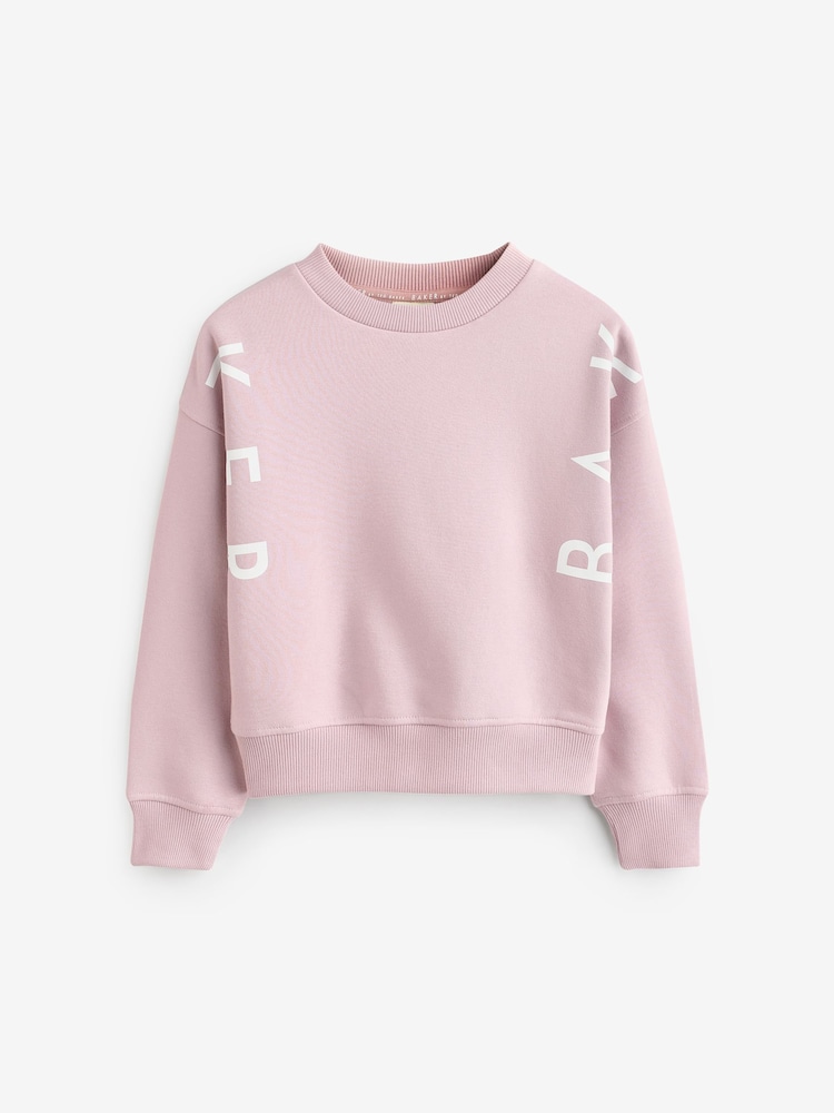 Baker by Ted Baker Roze/Crème Multi Sweaters met Ronde Hals 2 Pack - Image 3 of 5