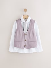 Lilac Purple Waistcoat Set (12mths-16yrs) - Image 1 of 4