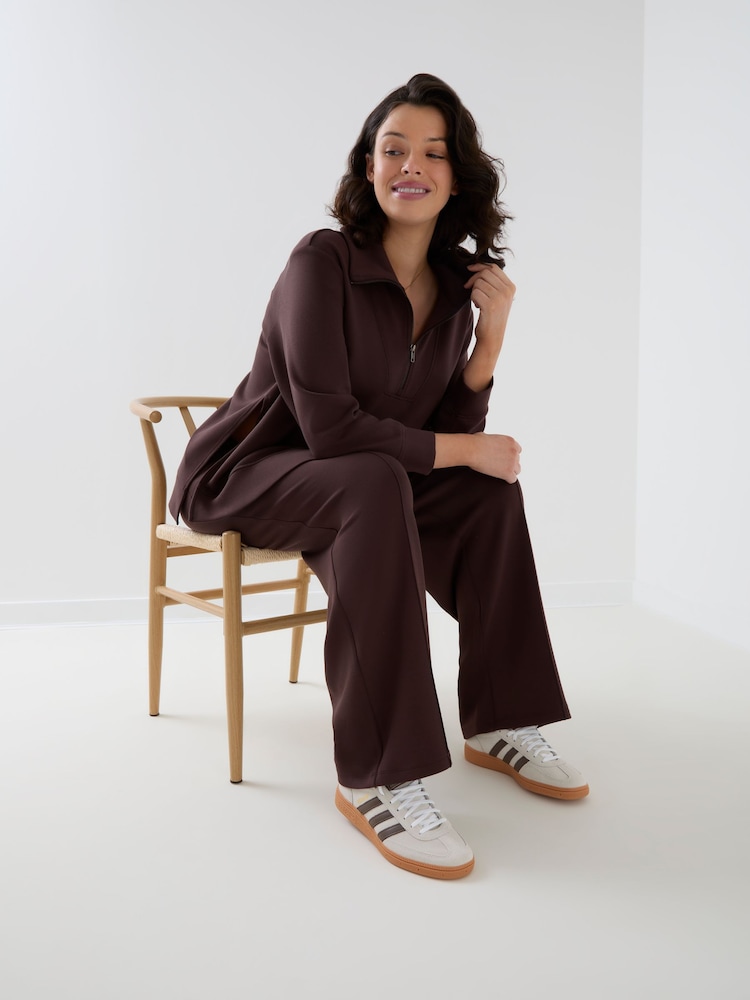 JoJo Maman Bébé Co-ord Premium Jersey Maternity Half Zip Sweatshirt - صورة 6 من 6 JoJo Maman Bébé Co-ord Premium Jersey Maternity Half Zip Sweatshirt - صورة 6 من 6