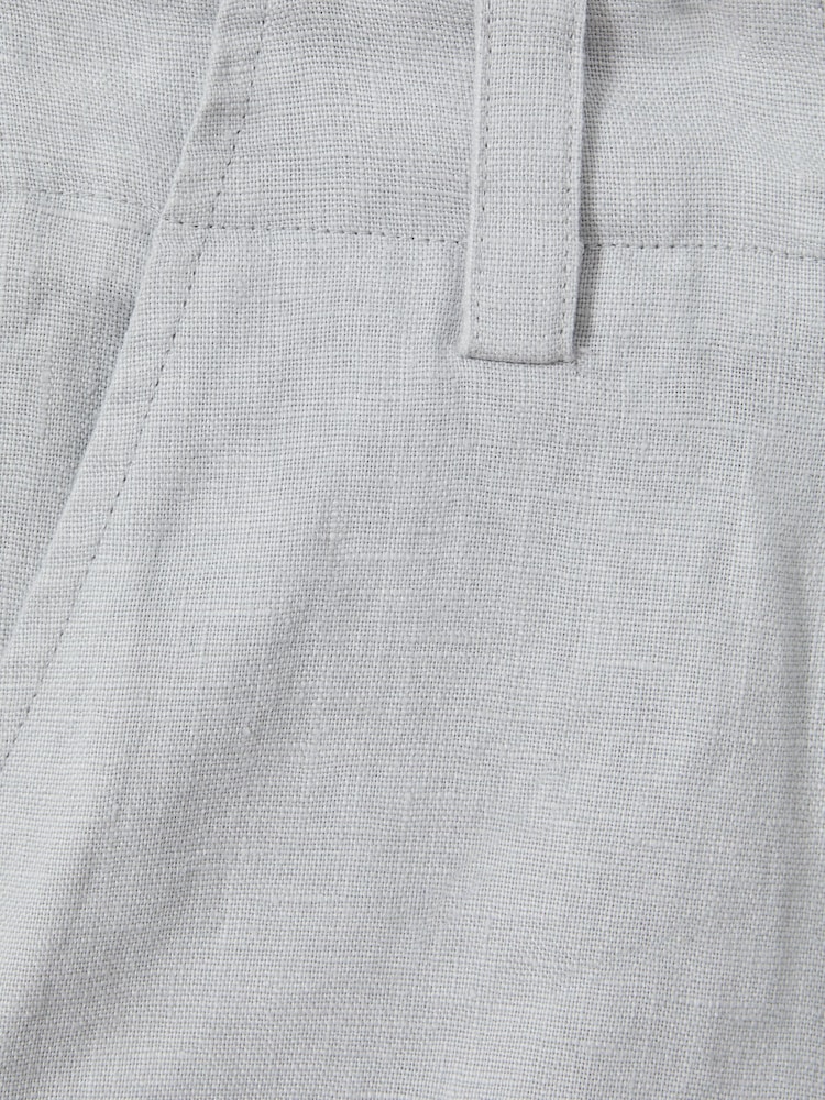 Reiss Blue Dani 13-14 yrs Linen Loose Fit Shorts - Image 4 of 4