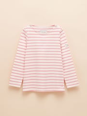 Joules Girls' Harbour Pink Long Sleeve Jersey Top - Image 1 of 4