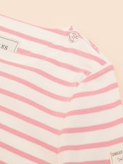 Joules Girls' Harbour Pink Long Sleeve Jersey Top - Image 4 of 4