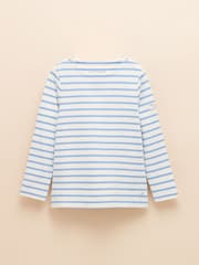 Joules Girls' Harbour Blue Long Sleeve Jersey Top - Image 1 of 4