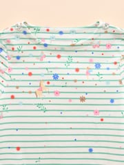 Joules Girls' Harbour Green Long Sleeve Jersey Top - Image 2 of 5