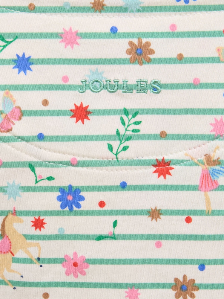 Joules Girls' Harbour Green Long Sleeve Jersey Top - Image 3 of 5