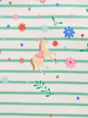 Joules Girls' Harbour Green Long Sleeve Jersey Top - Image 4 of 5