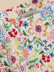 Joules Girls' Harbour White & Pink Floral Long Sleeve Jersey Top - Image 4 of 4