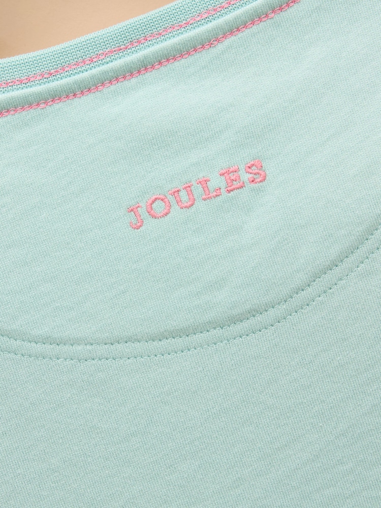 Joules Astra Light Blue Applique Cotton T-Shirt - Image 5 of 5