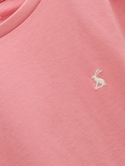 Joules Let's Go 100% Cotton Pink Short Sleeve T-Shirt - Image 3 of 4