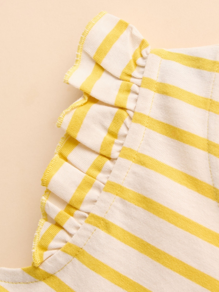 Joules Butterfly Blue/Yellow Pack of Two Frill Vests - Image 7 of 10