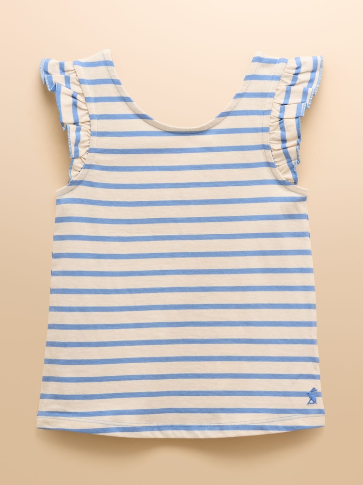 Joules Butterfly Pink/Blue Pack of Two Frill Vests - Image 2 of 9