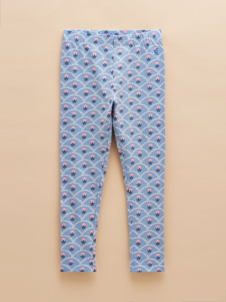 Joules Deedee Blue/Pink Pack of Two Jersey Leggings - Image 2 of 7