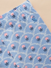 Joules Deedee Blue/Pink Pack of Two Jersey Leggings - Image 6 of 7