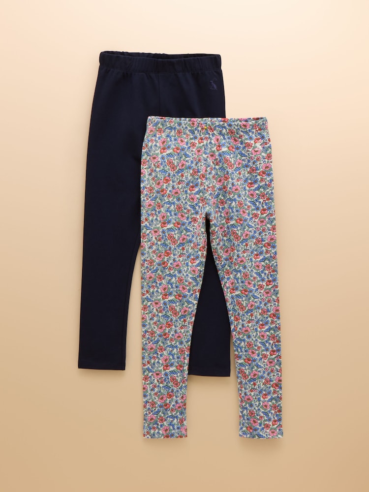 Mornarica - Joules Deedee Pack of Two Jersey Leggings - Slika 1 iz 9