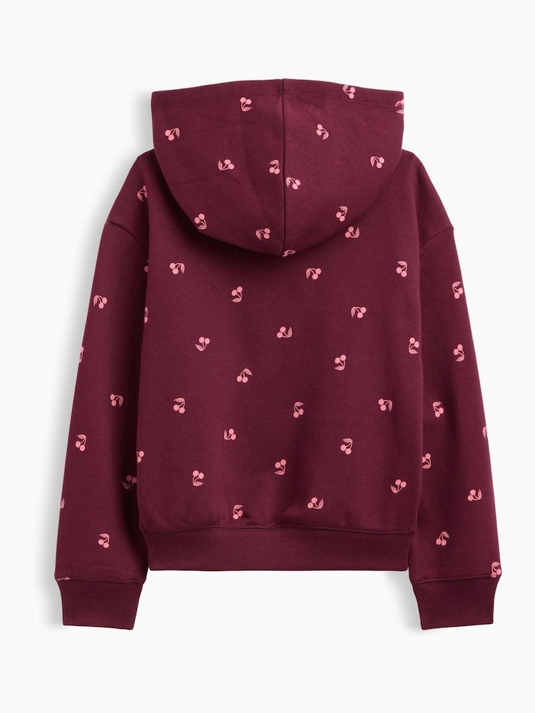 Gap Burgundy Cherry Relaxed Logo Hoodie (4-13yrs) - Image 2 of 3 Gap Burgundy Cherry Relaxed Logo Hoodie (4-13yrs) - Image 2 of 3
