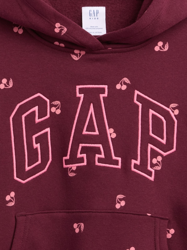 Gap Burgundy Cherry Relaxed Logo Hoodie (4-13yrs) - Image 3 of 3 Gap Burgundy Cherry Relaxed Logo Hoodie (4-13yrs) - Image 3 of 3