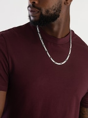 Beaverbrooks Sterling Silver Figaro Necklace - Image 4 of 5