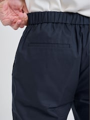 Normaal blauw - Harry Brown Slim Fit Paper Touch Cotton Suit: Smart Trousers - Image 8 of 8