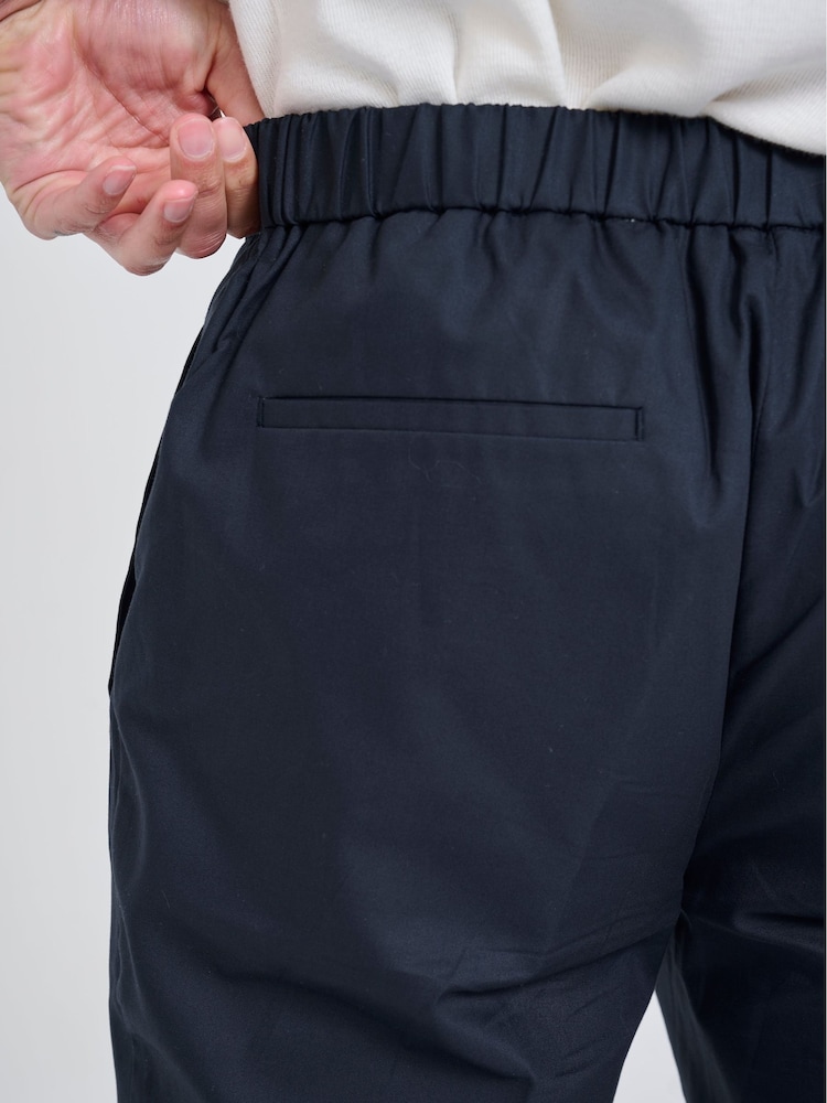 Normaal blauw - Harry Brown Slim Fit Paper Touch Cotton Suit: Smart Trousers - Image 8 of 8