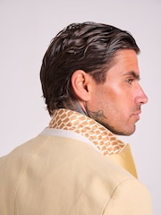 Harry Brown Yellow Slim Fit Chris Linen Cotton Blend Single Breasted Suit Blazer - Image 7 of 9