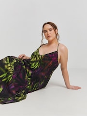 Simply Be Green Trapeze Maxi Dress - Image 4 of 4