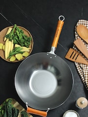 Ken Hom Silver Excellence 32cm Seasoning Wok - Image 1 of 5
