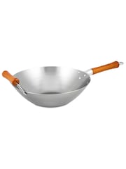 Ken Hom Silver Excellence 32cm Seasoning Wok - Image 3 of 5
