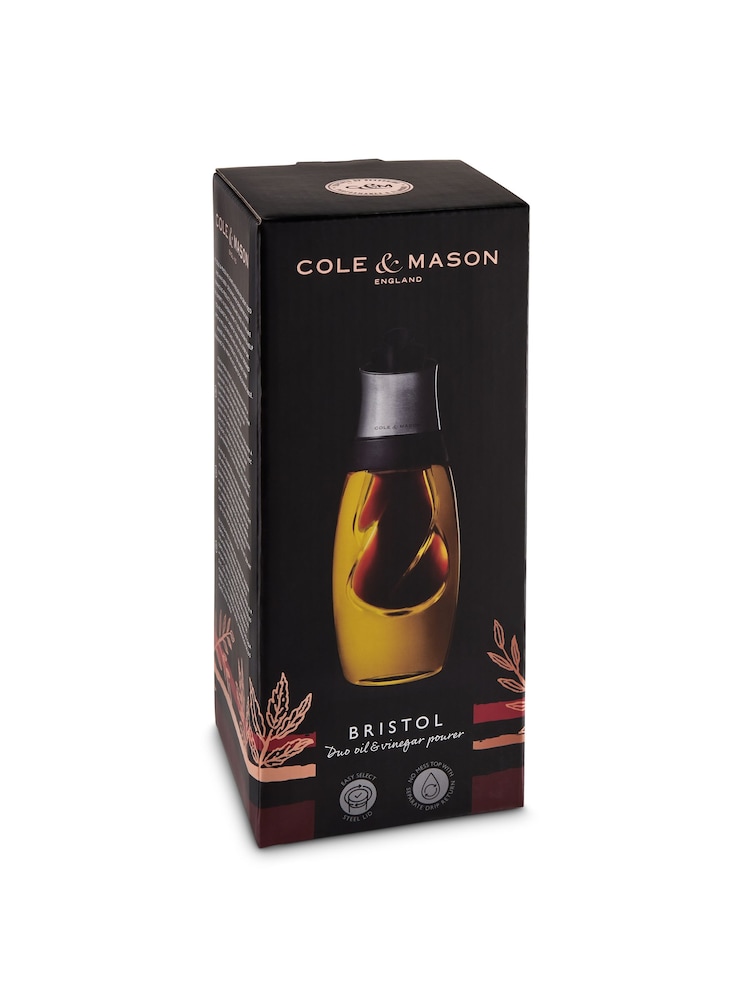 Cole & Mason Clear Bristol Duo Oil and Vinegar Pourer - Image 6 of 6