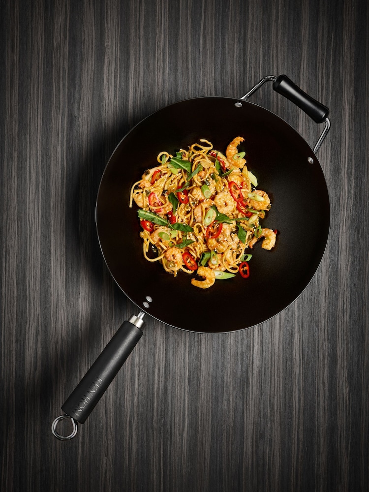 Ken Hom Black Excellence 35cm Non Stick Wok - Image 2 of 6