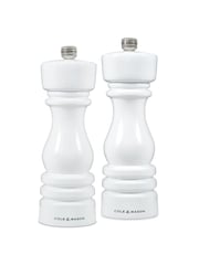 Cole & Mason White Gloss London 180mm Salt and Pepper Mills - Image 4 of 5