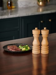 Cole & Mason Natural Beech London 180mm Salt and Pepper Mills - Image 2 of 6