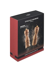 Cole & Mason Natural Beech London 180mm Salt and Pepper Mills - Image 6 of 6